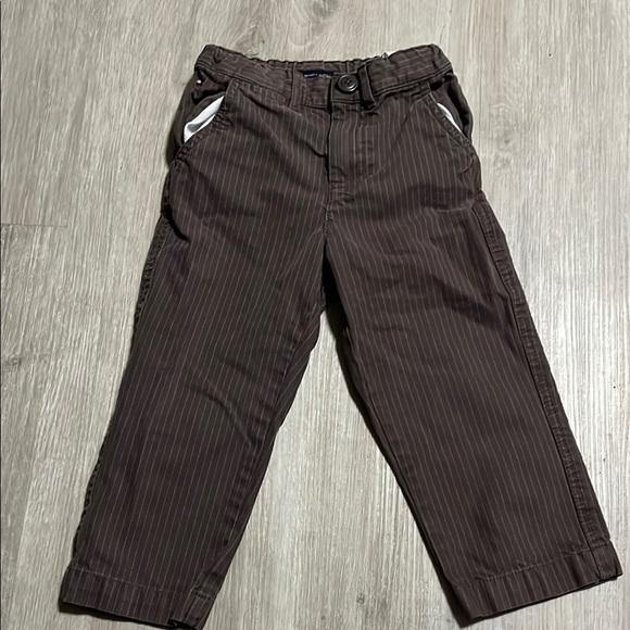 Tommy Hilfiger Brown Striped Kids Pants 2T - Picture 1 of 1
